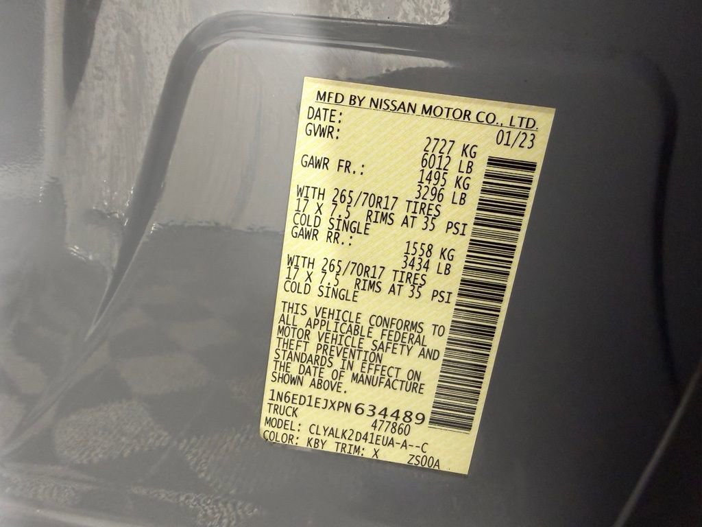 Used 2023 Nissan Frontier Pro-X w/ Technology Package image 32