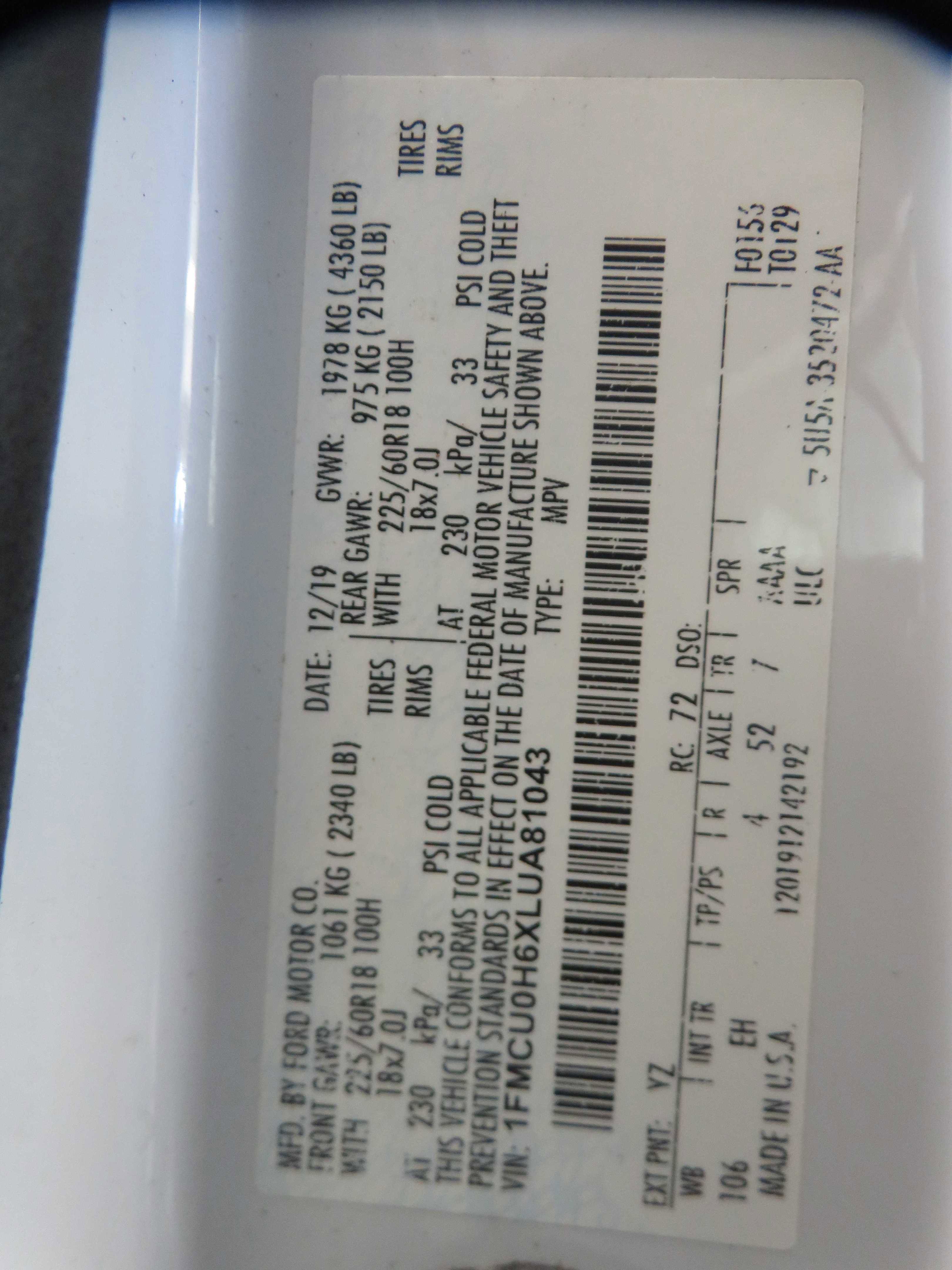 Used 2020 Ford Escape SEL image 66