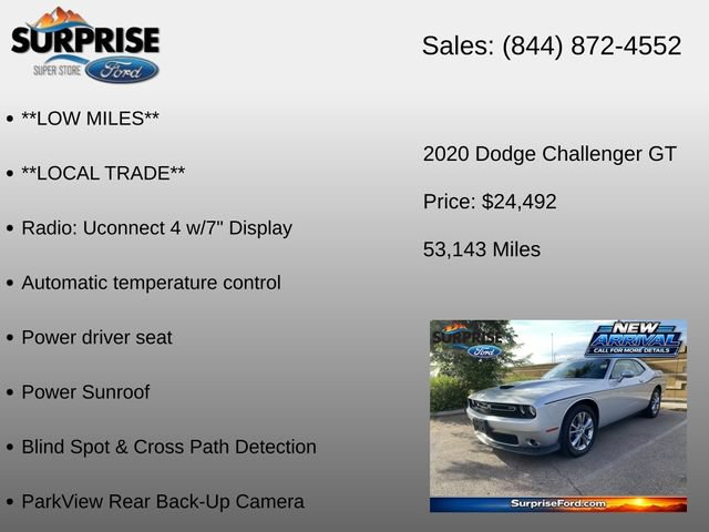 Used 2020 Dodge Challenger GT w/ Driver Convenience Group AWD/4WD image 12