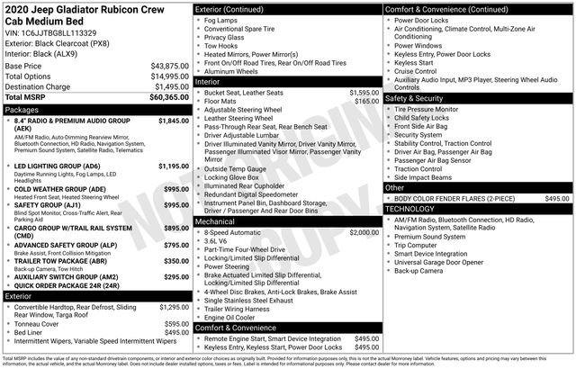 Used 2020 Jeep Gladiator Rubicon image 45