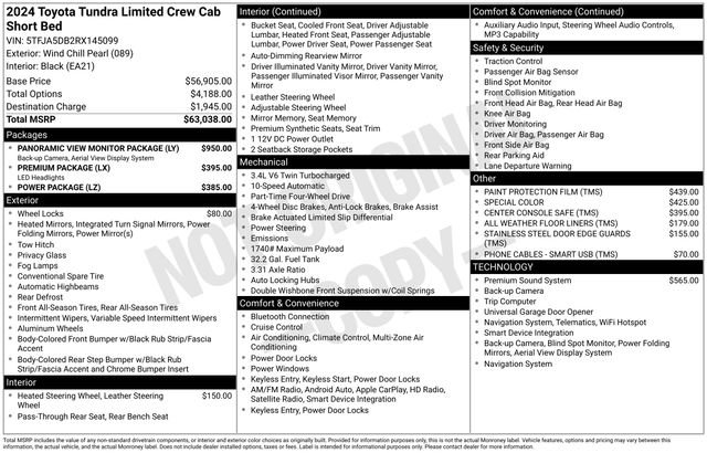 Used 2024 Toyota Tundra Limited AWD/4WD image 10