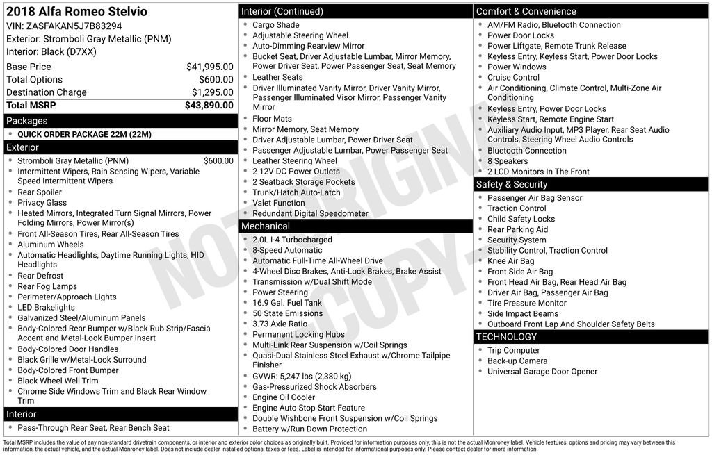 Used 2018 Alfa Romeo Stelvio AWD image 36