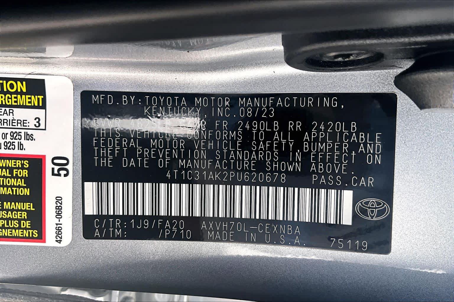 Used 2023 Toyota Camry LE FWD image 36