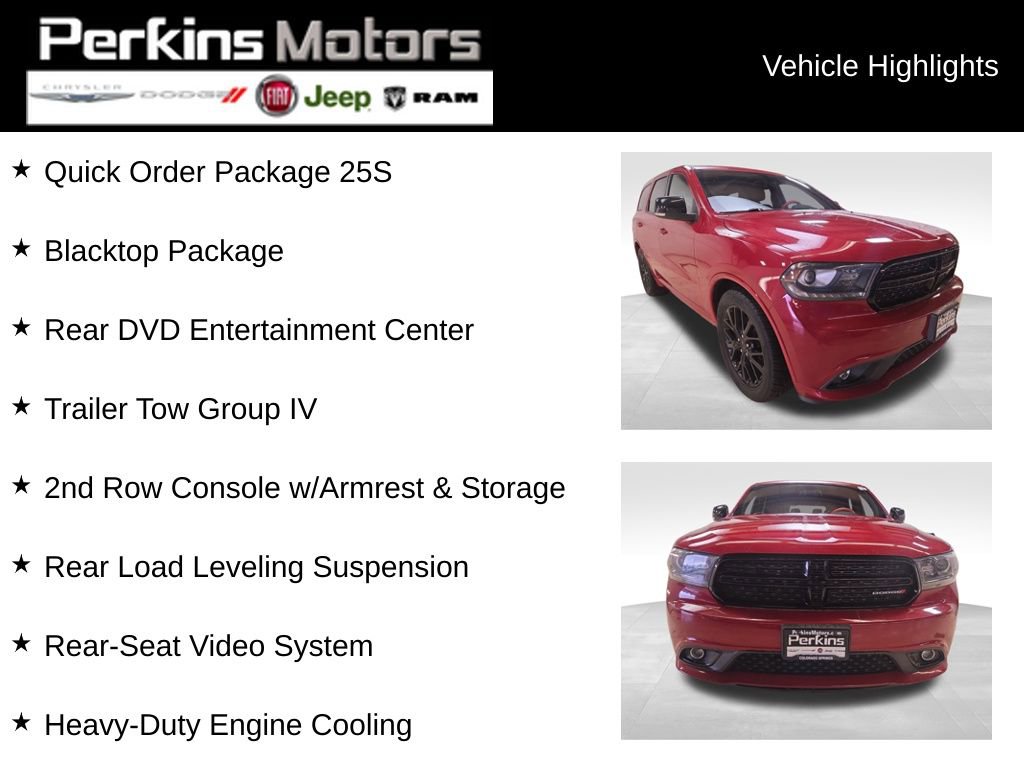 Used 2015 Dodge Durango R/T w/ Trailer Tow Group IV image 2