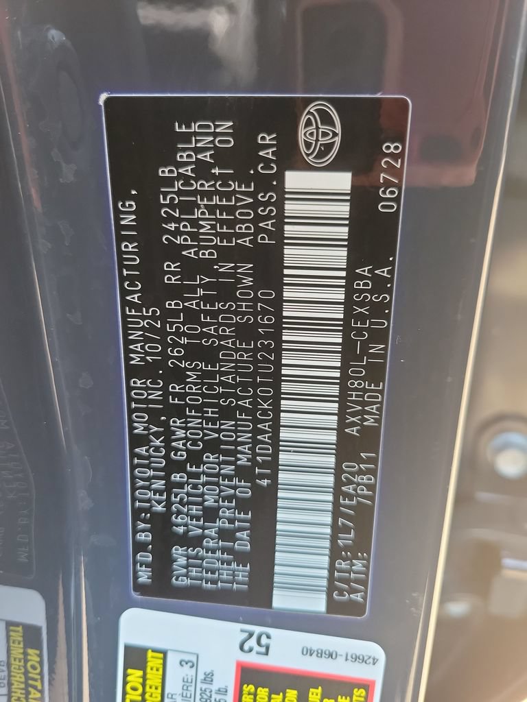 Used 2026 Toyota Camry SE w/ Multimedia Upgrade Package FWD image 39