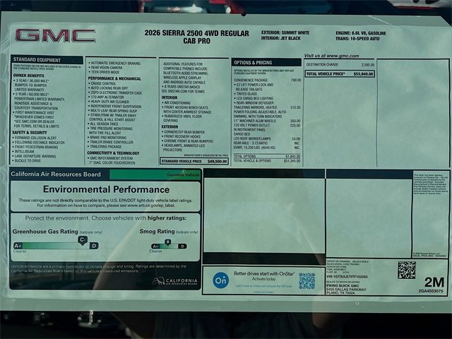 New 2026 GMC Sierra 2500 Pro w/ Convenience Package image 19