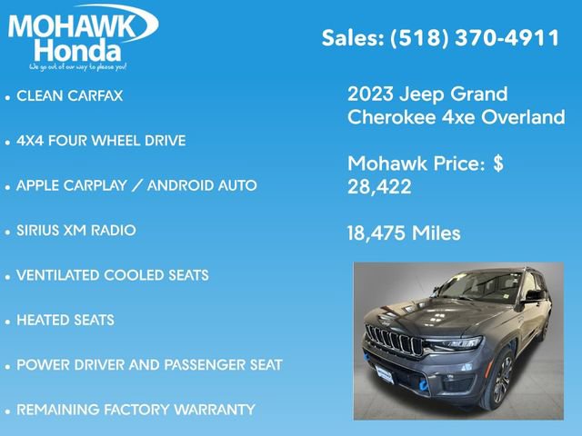 Used 2023 Jeep Grand Cherokee Overland w/ Luxury Tech Group IV AWD/4WD image 14