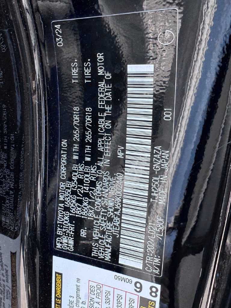 Used 2024 Toyota Land Cruiser AWD/4WD image 38