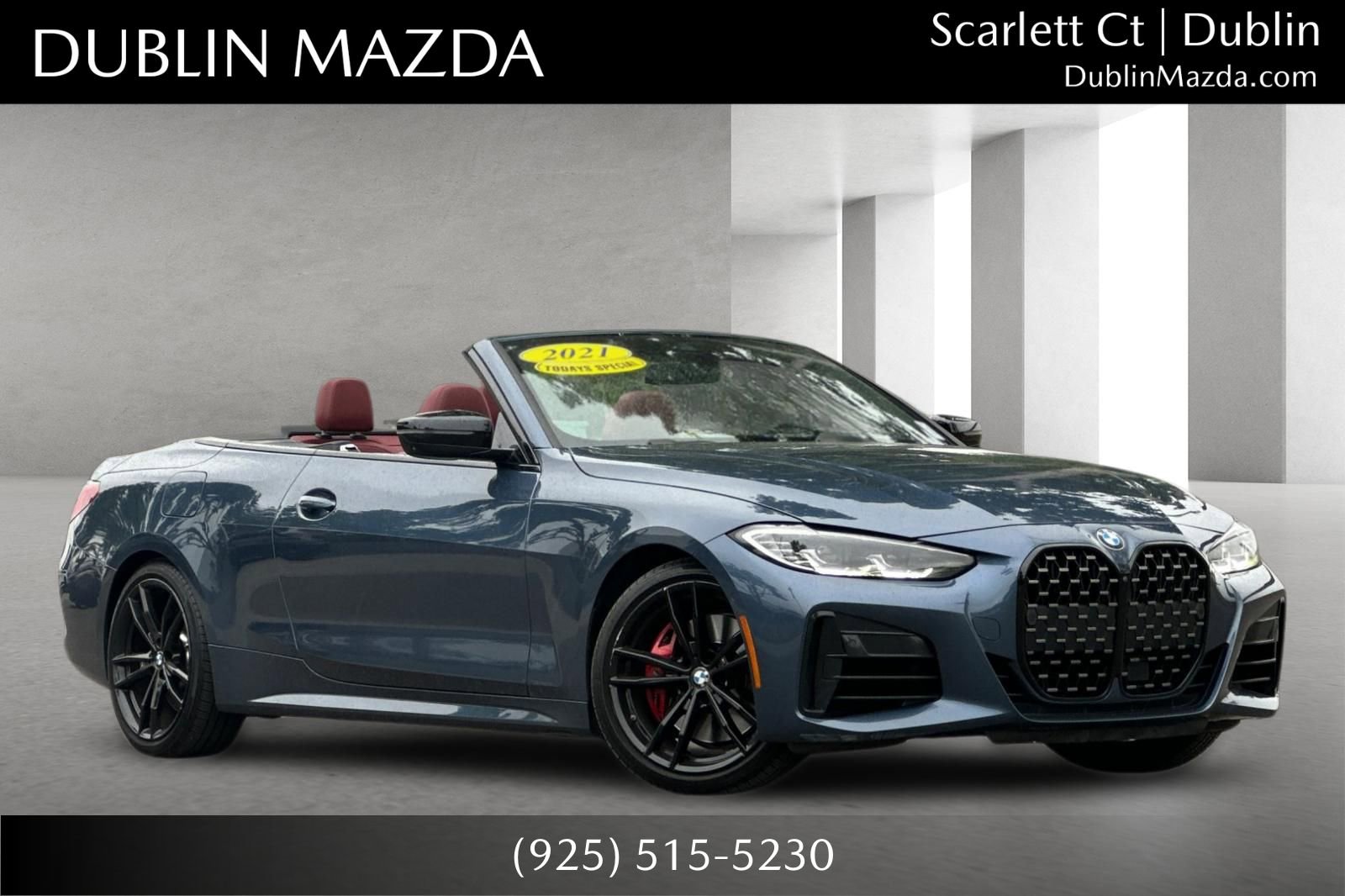 Used 2021 BMW M440i Convertible w/ Premium Package RWD image 1