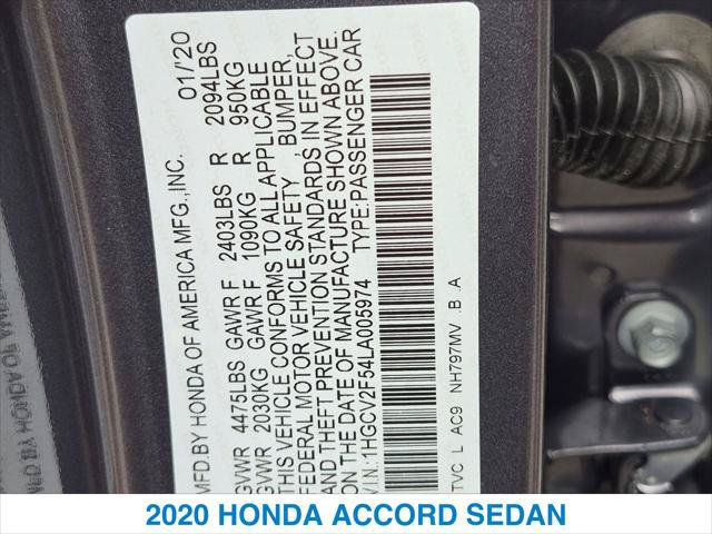 Certified 2020 Honda Accord EX-L image 26