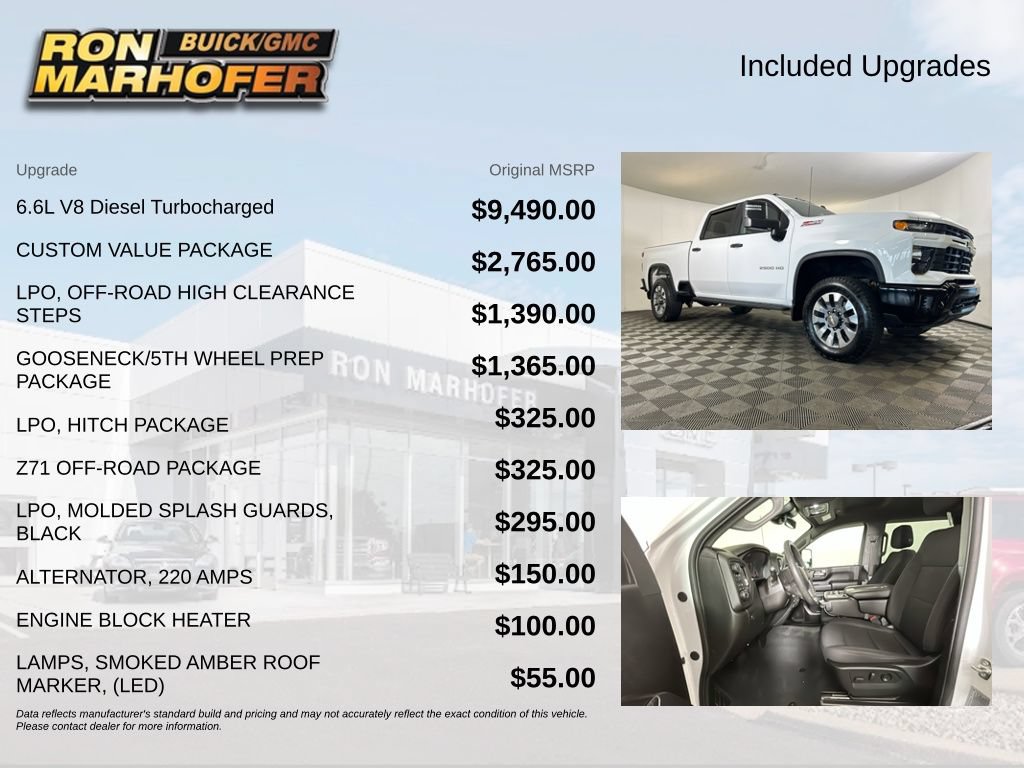 Used 2024 Chevrolet Silverado 2500 Custom w/ Custom Value Package AWD/4WD image 6