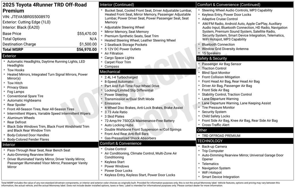 Used 2025 Toyota 4Runner TRD Off-Road Premium image 18