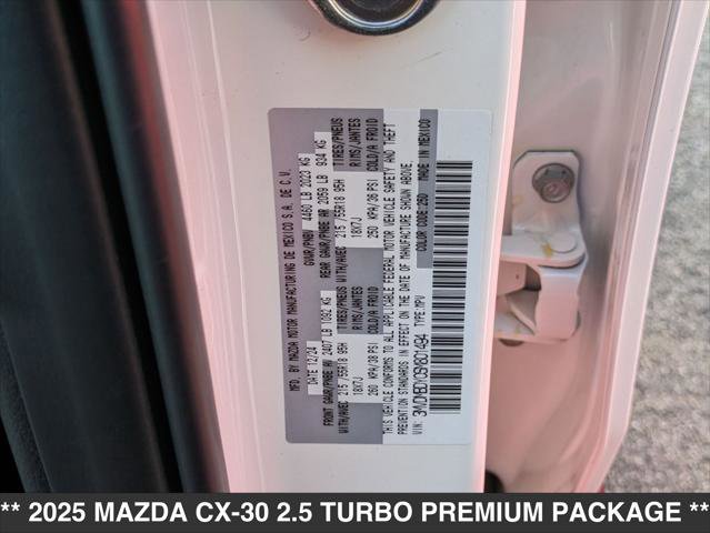 New 2025 MAZDA CX-30 2.5 Turbo w/ Premium Package image 15