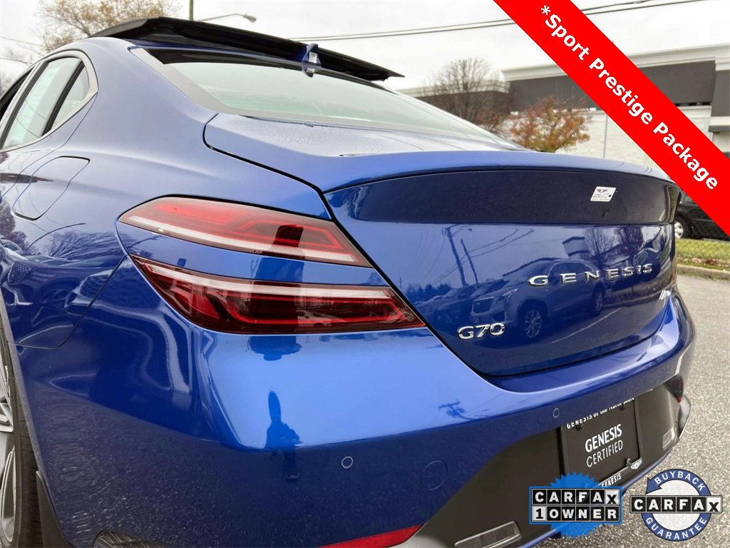 Certified 2025 Genesis G70 2.5T w/ Sport Prestige Package image 8