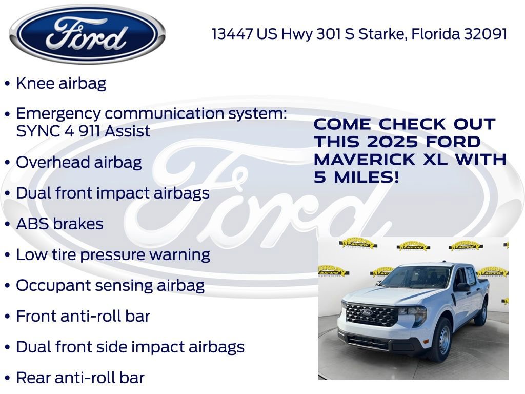 New 2025 Ford Maverick XL w/ Equipment Group 102A image 20