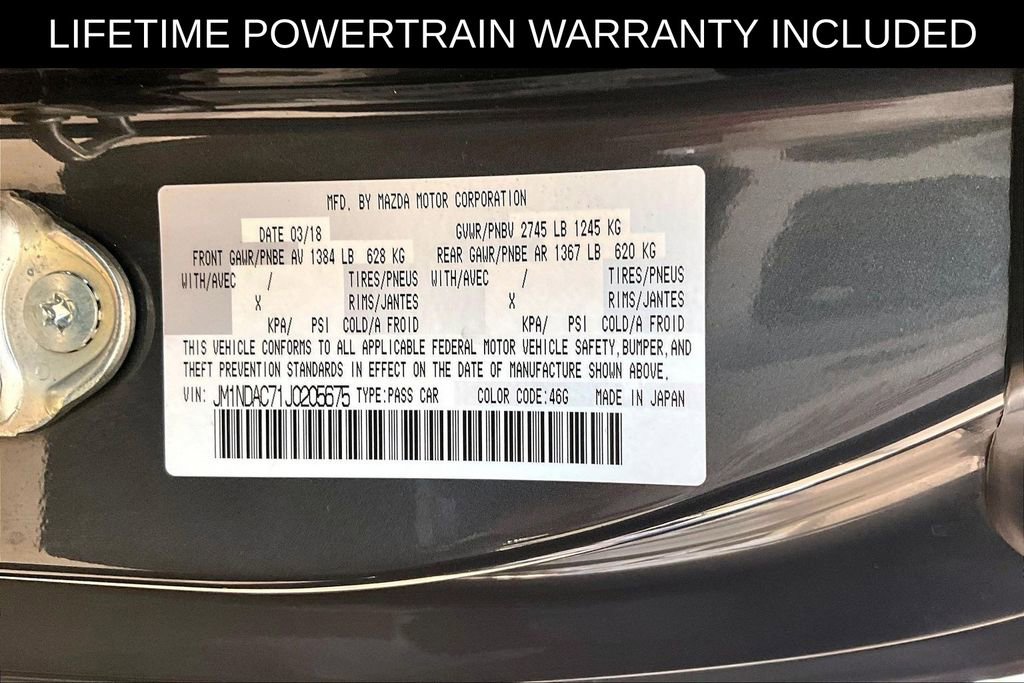 Used 2018 MAZDA MX-5 Miata Club w/ Brembo/BBS Recaro Package image 30