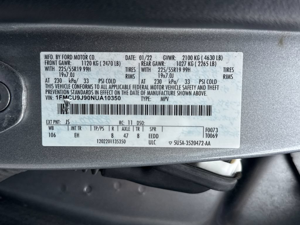 Used 2022 Ford Escape Titanium AWD/4WD image 20