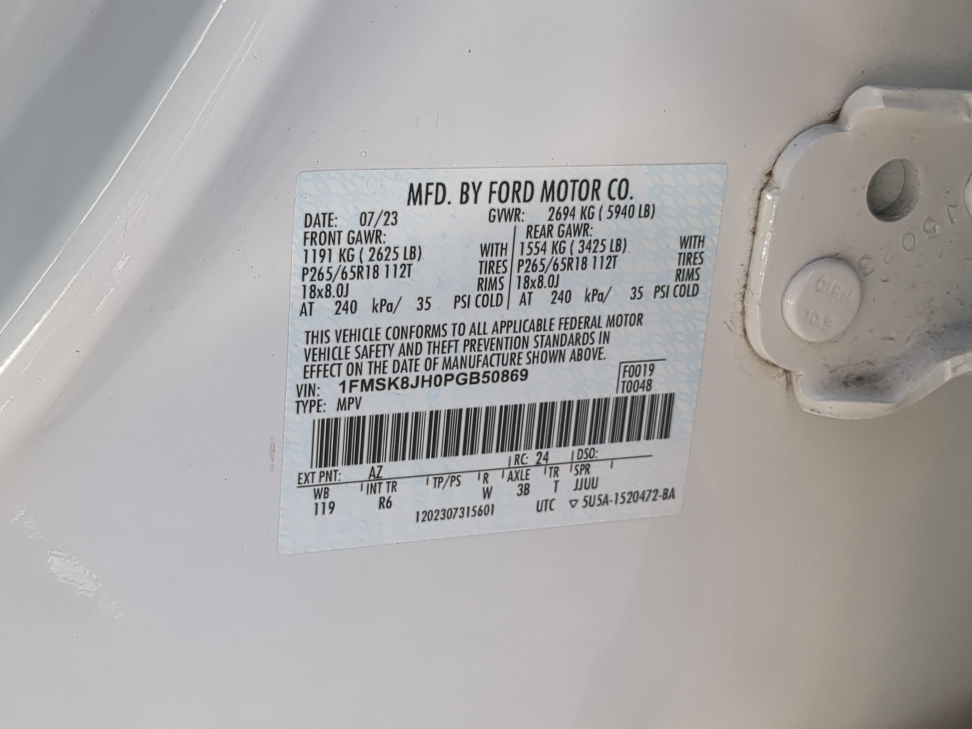 Used 2023 Ford Explorer Timberline w/ Timberline Technology Package image 75