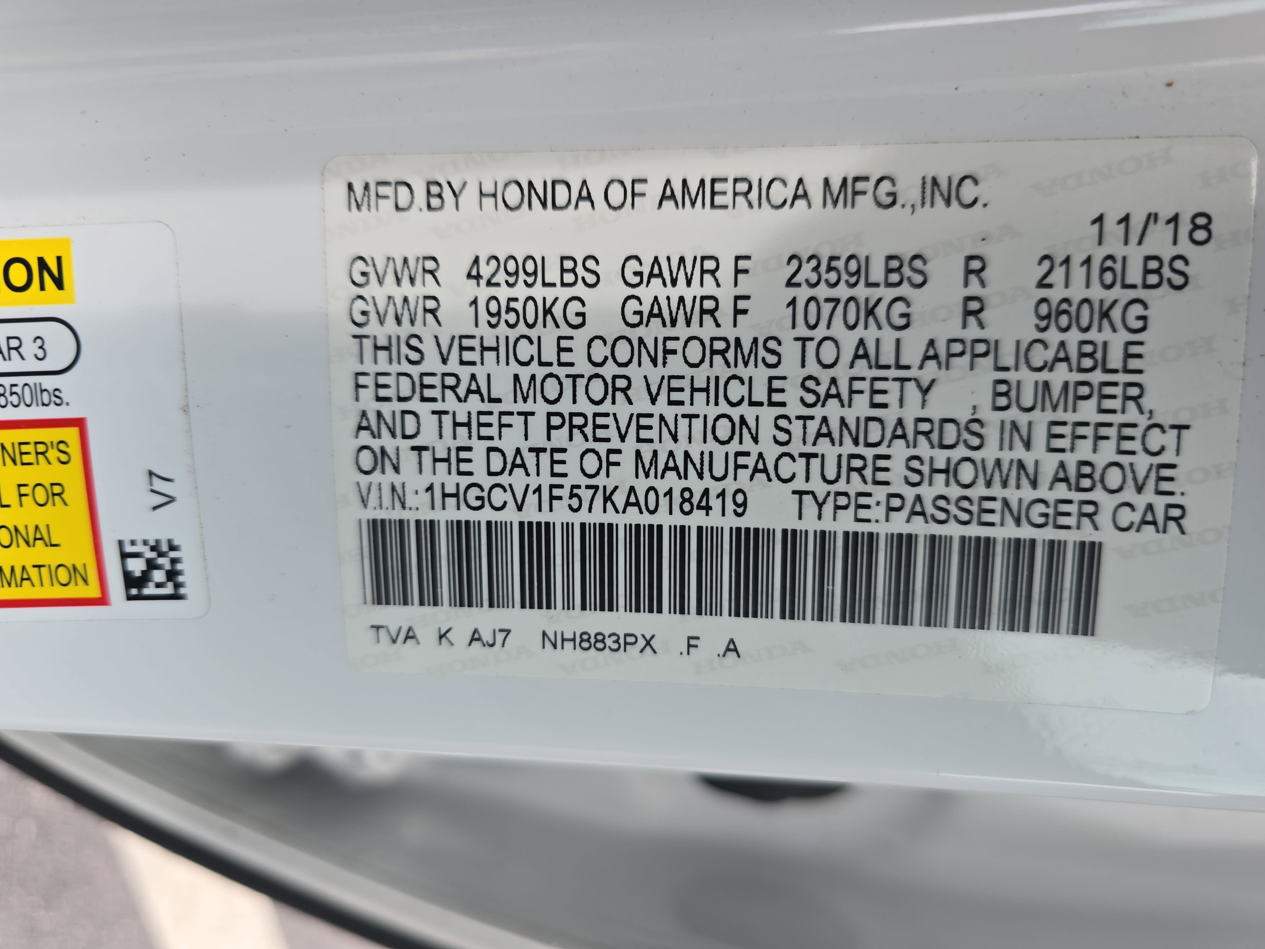 Used 2019 Honda Accord EX-L image 36