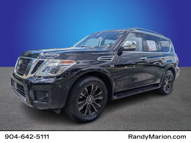 Used 2020 Nissan Armada Platinum w/ Captain's Chairs Package RWD image 1