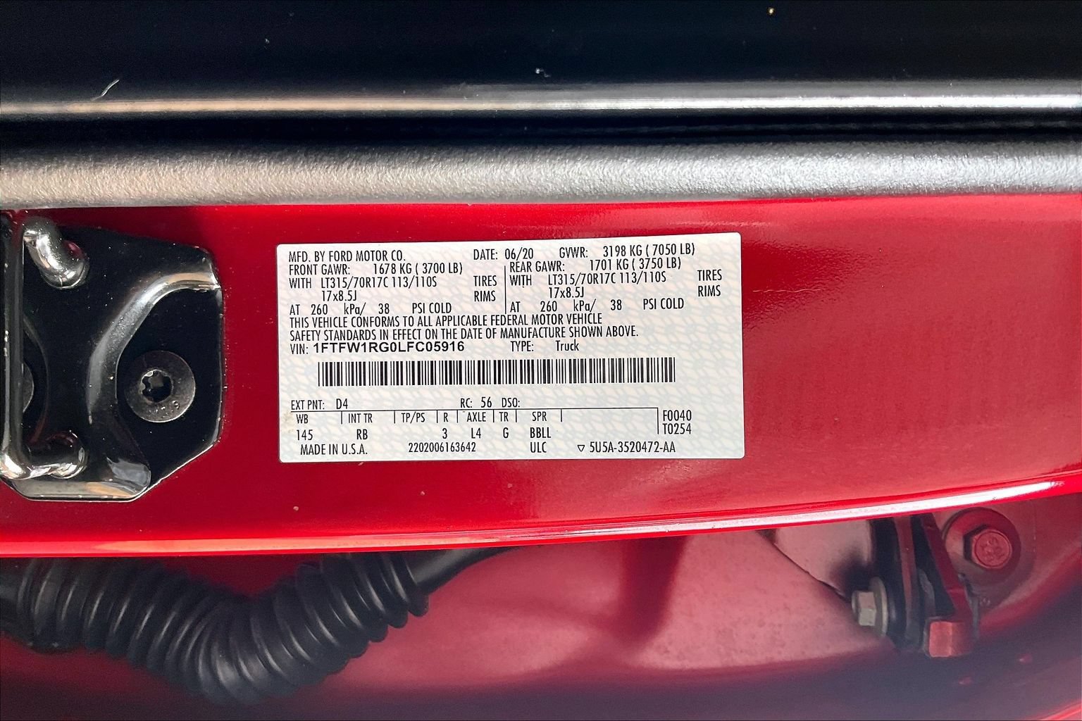 Used 2020 Ford F150 Raptor w/ Equipment Group 802A Luxury AWD/4WD image 17