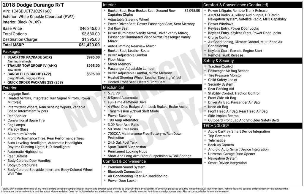 Used 2018 Dodge Durango R/T w/ Trailer Tow Group IV image 33