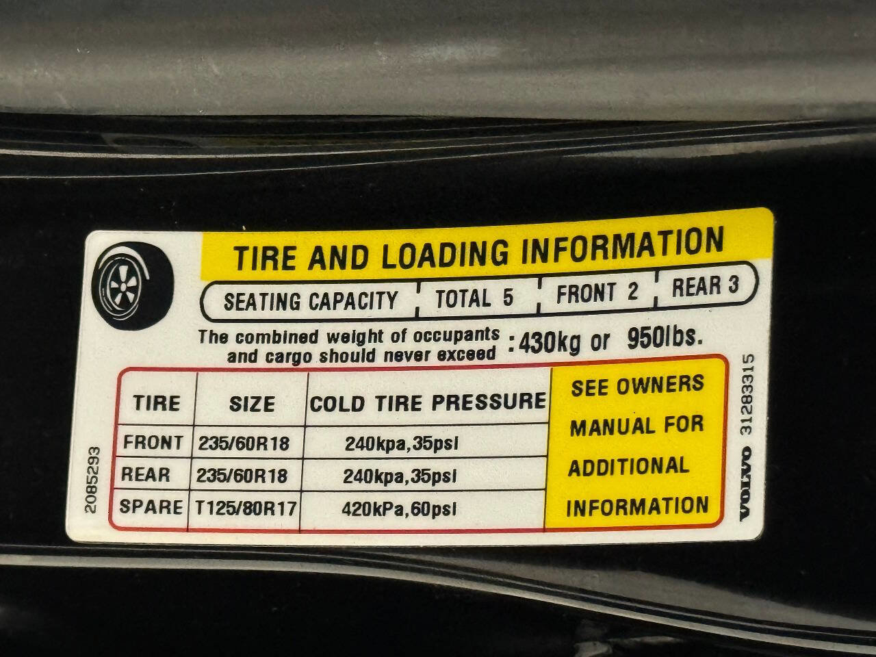 Used 2017 Volvo XC60 T5 w/ Tailgate Package image 89