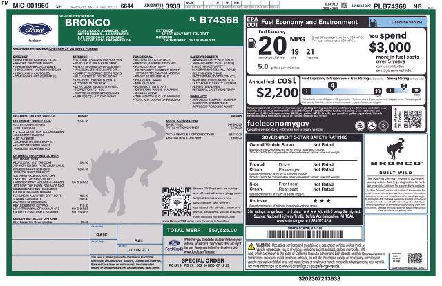 Certified 2023 Ford Bronco Outer Banks AWD/4WD image 9