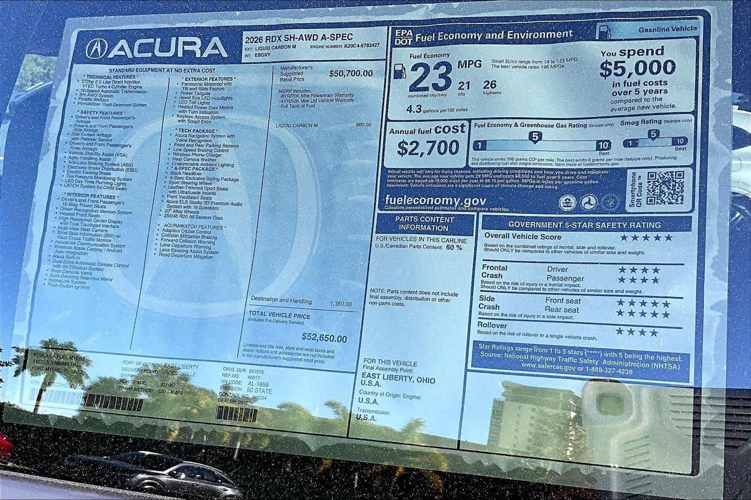 Used 2026 Acura RDX w/ Advance Package AWD/4WD image 23