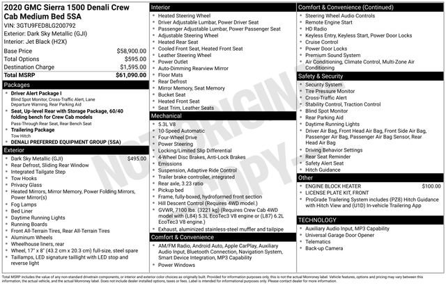 Used 2020 GMC Sierra 1500 Denali AWD/4WD image 5