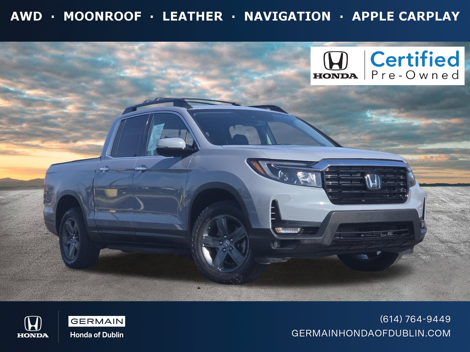 Certified 2023 Honda Ridgeline RTL-E image 1