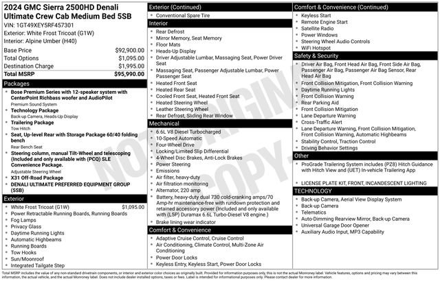 Used 2024 GMC Sierra 2500 Denali Ultimate AWD/4WD image 7
