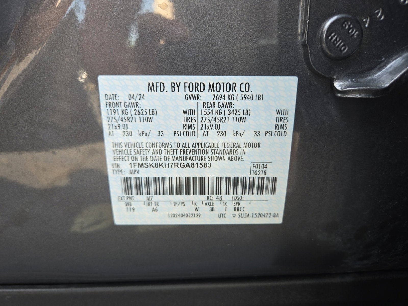Certified 2024 Ford Explorer ST-Line w/ Class IV Trailer Tow Package AWD/4WD image 28
