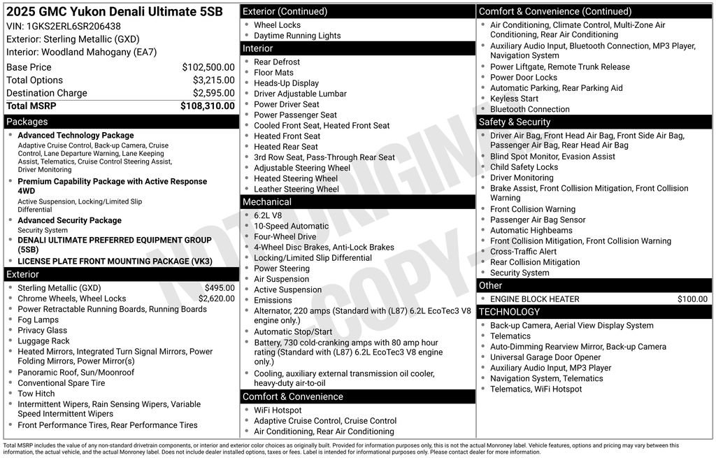 Used 2025 GMC Yukon Denali Ultimate image 20