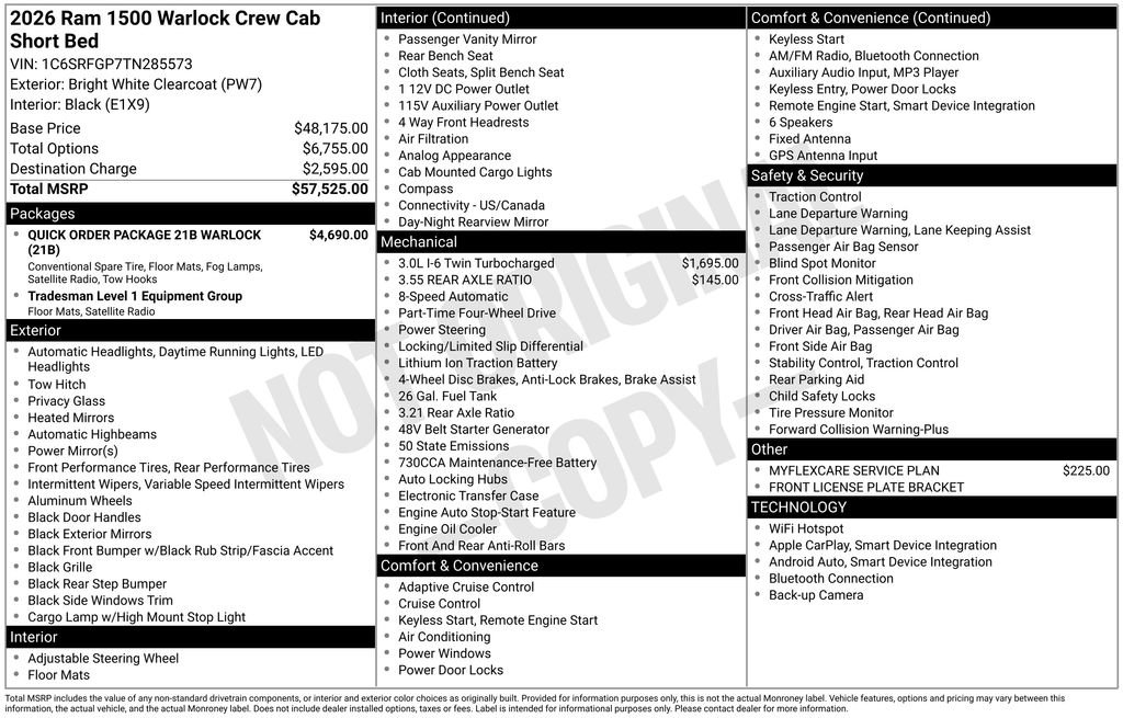New 2026 RAM 1500 Classic Warlock AWD/4WD image 27