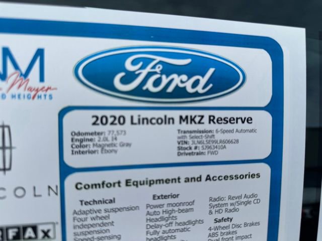 Certified 2020 Lincoln MKZ Reserve image 29