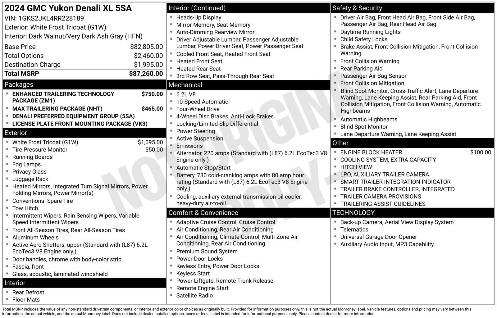 Used 2024 GMC Yukon XL Denali AWD/4WD image 98