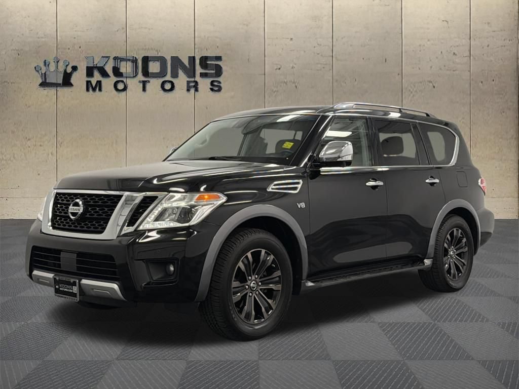 Used 2017 Nissan Armada Platinum w/ Captain Seat Package AWD/4WD video 1