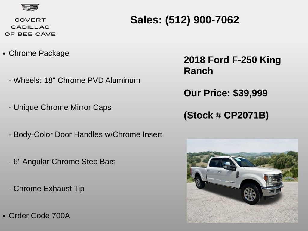 Used 2018 Ford F250 King Ranch w/ King Ranch Ultimate Package AWD/4WD image 6