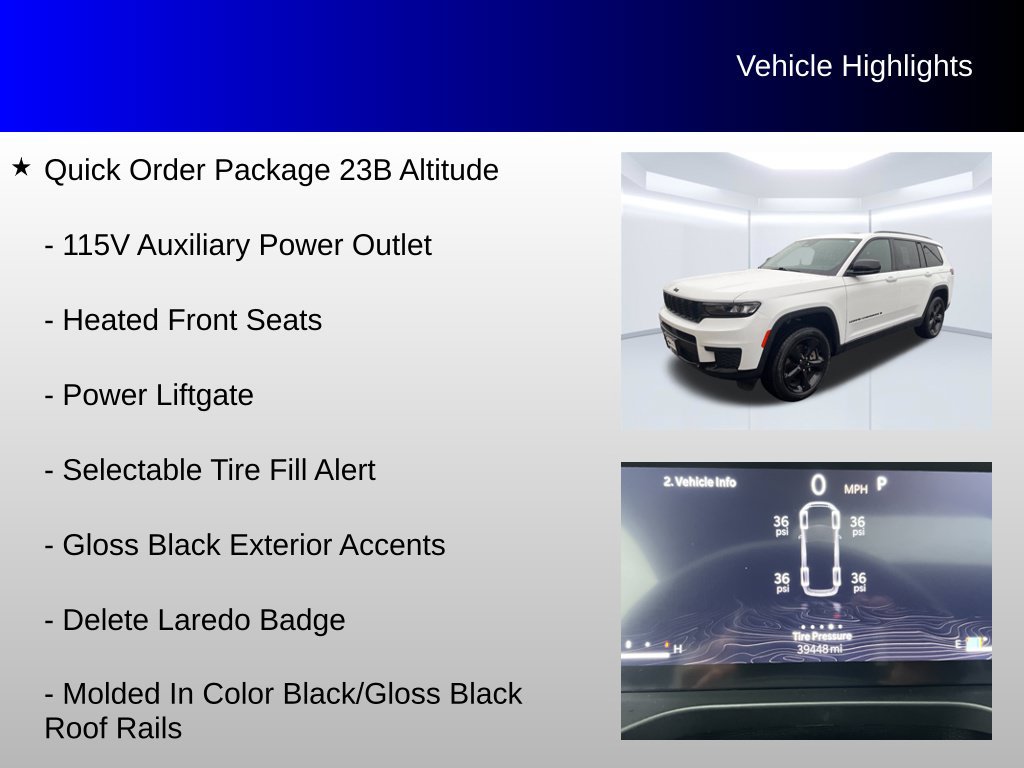Used 2023 Jeep Grand Cherokee L Laredo AWD/4WD image 12