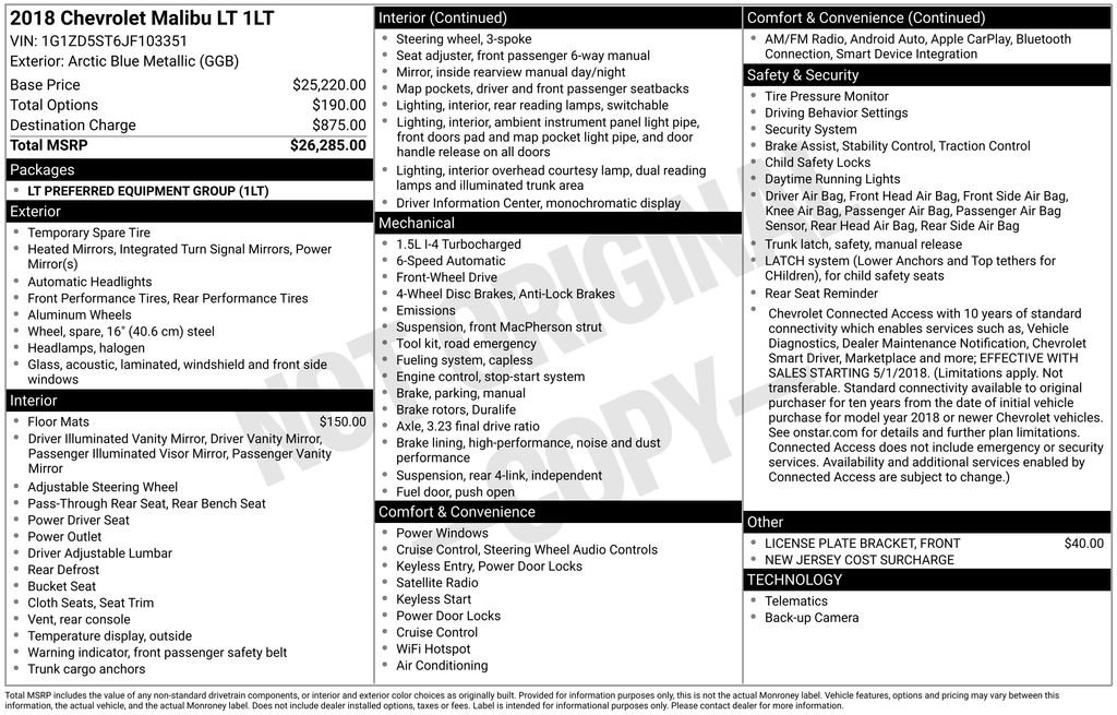 Used 2018 Chevrolet Malibu LT image 21