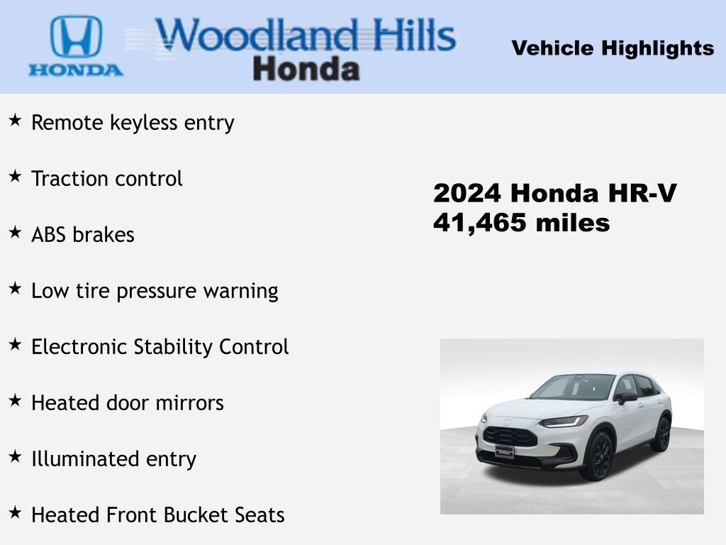 Certified 2024 Honda HR-V Sport image 27