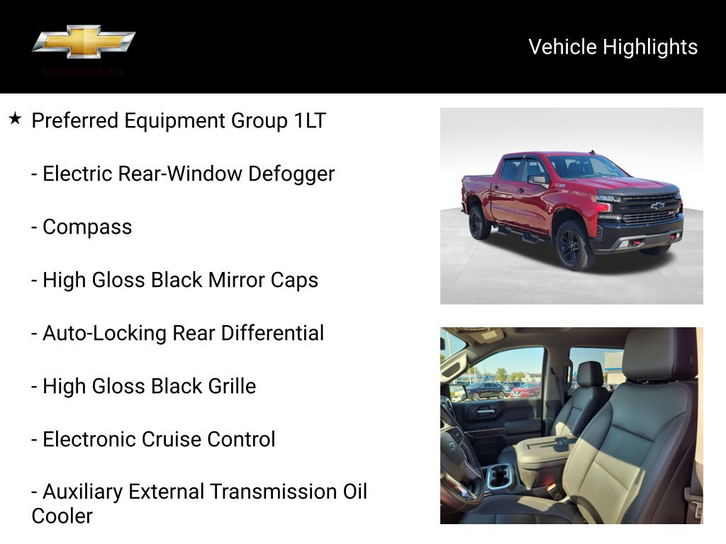 Used 2021 Chevrolet Silverado 1500 LT Trail Boss w/ Convenience Package II AWD/4WD image 20
