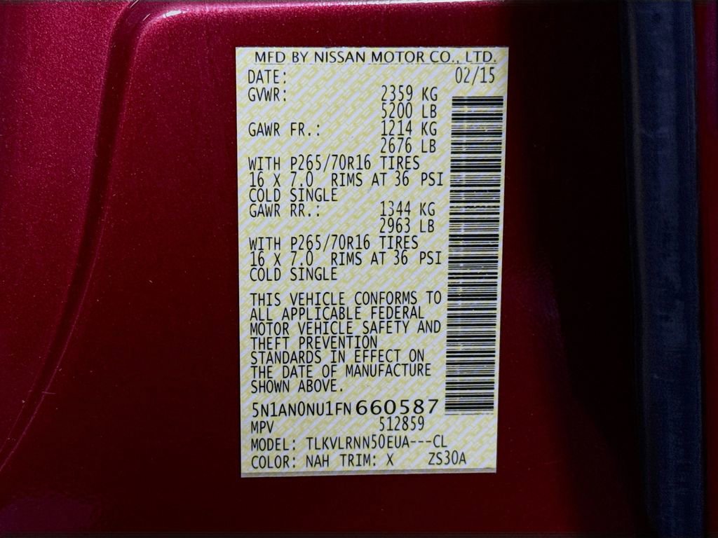 Used 2015 Nissan Xterra S w/ Value Package image 28