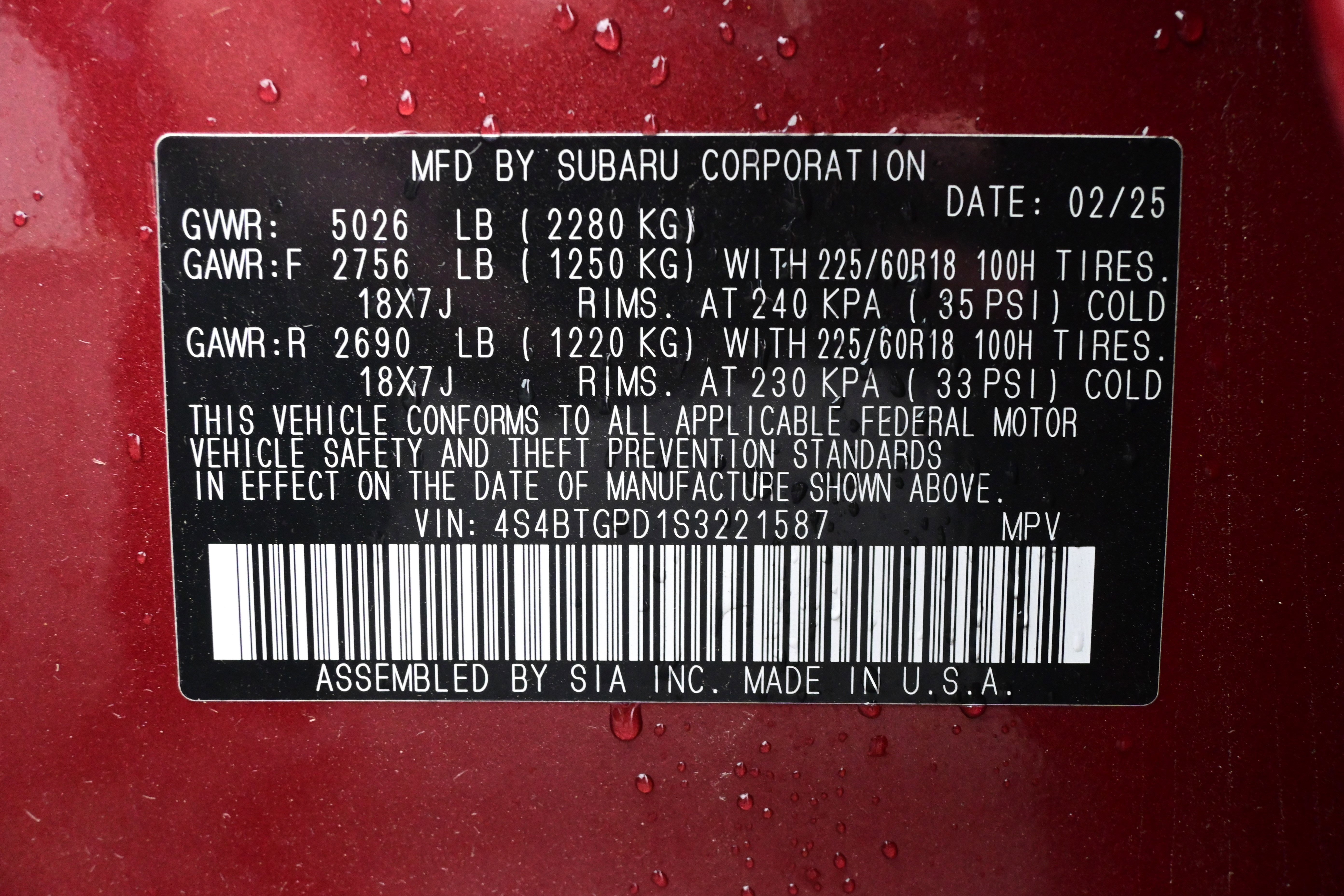 Certified 2025 Subaru Outback Touring XT image 37