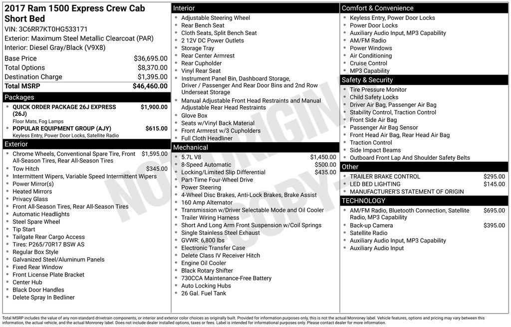 Used 2017 RAM 1500 Express image 6