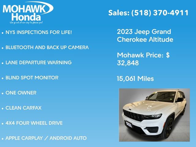 Used 2023 Jeep Grand Cherokee Altitude AWD/4WD image 7