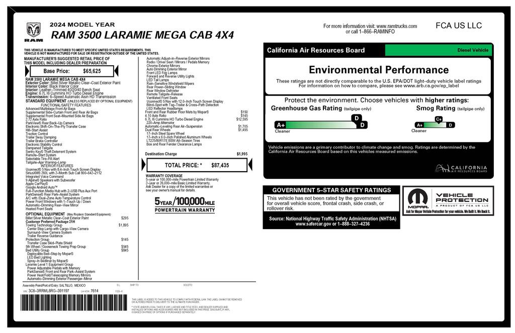 Certified 2024 RAM 3500 Laramie w/ Towing Technology Group AWD/4WD image 4