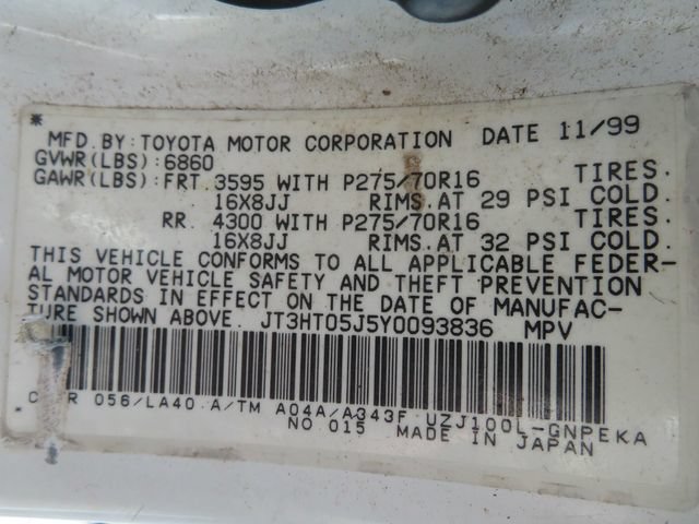 Used 2000 Toyota Land Cruiser AWD/4WD image 20