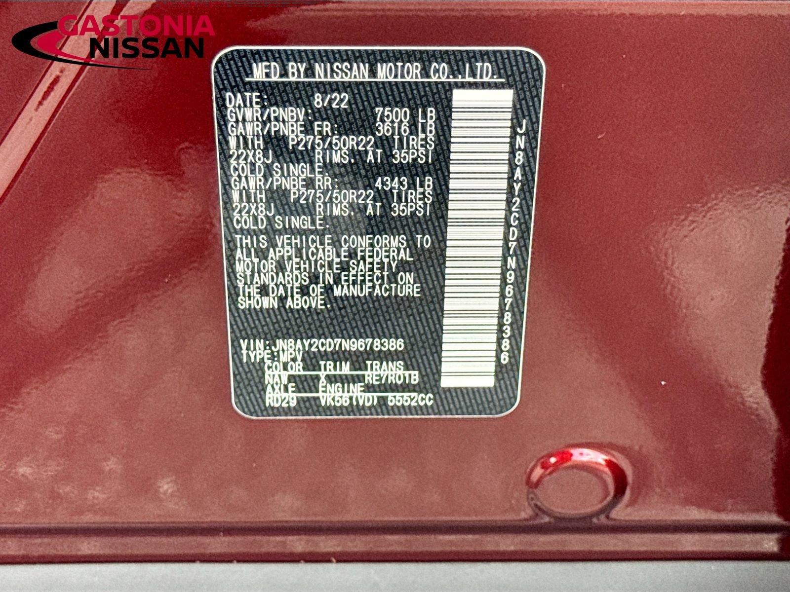 Used 2022 Nissan Armada Platinum AWD/4WD image 42
